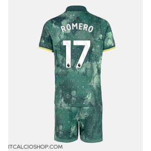 Tottenham Hotspur Cristian Romero #17 Terza Maglia Bambino 2024-25 Manica Corta (+ Pantaloni corti)